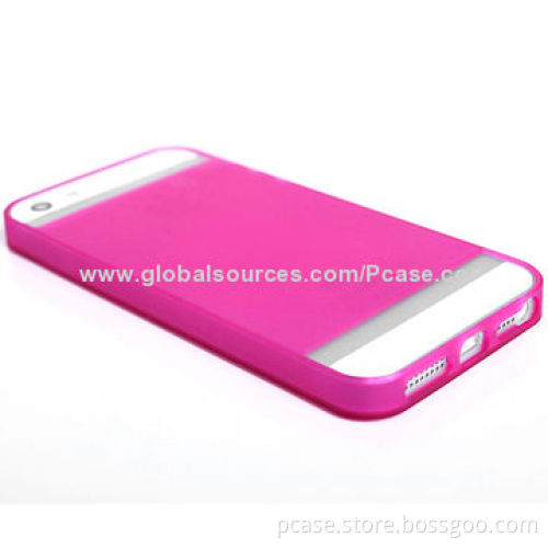 Super Thin 0.3mm Thickness TPU Mobile Phone Cases for iPhone 5, Good Flexibility, Anti-glare
